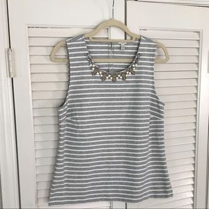 J.Crew striped necklace top